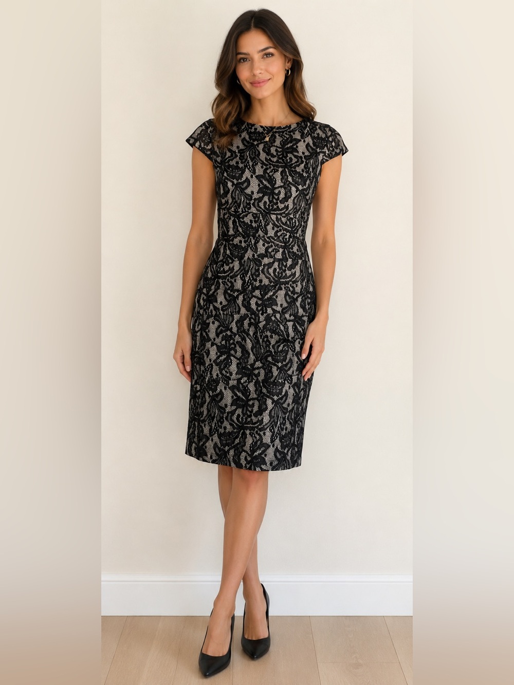 Elegant Black Lace Dress